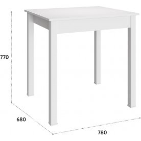 Деревянный стол С-300 белый структурный