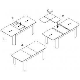 Деревянный стол Самба КМ 06 ВН 08 ВН