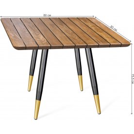 Деревянный стол SHT-TU14/ДУБ 80/80