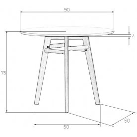 Деревянный стол Albert'90