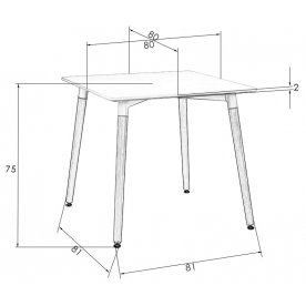 Деревянный стол Serra
