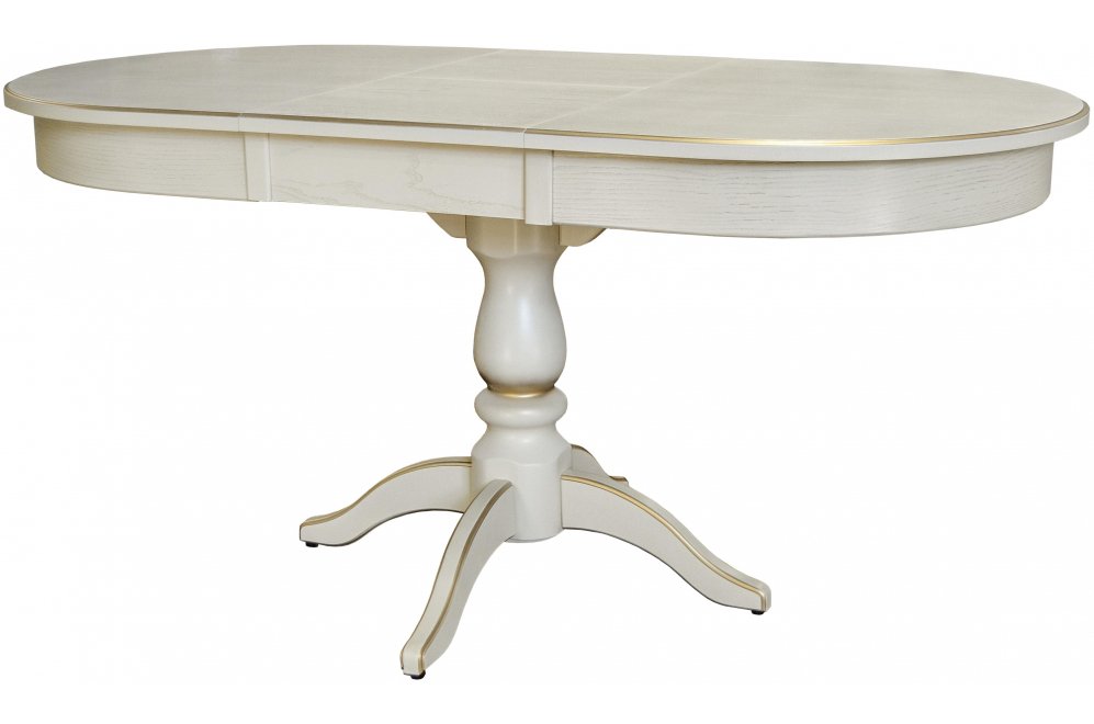 Деревянный стол Тарун 4 120 слоновая кость / золото