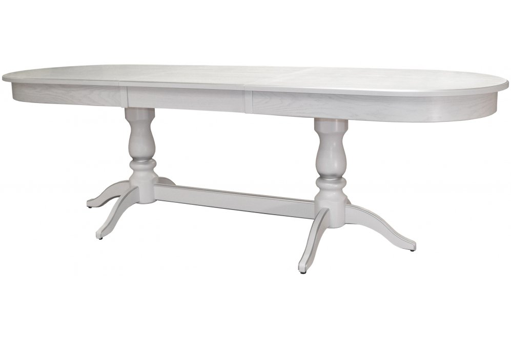 Деревянный стол Тарун 5 190 белый / серебро