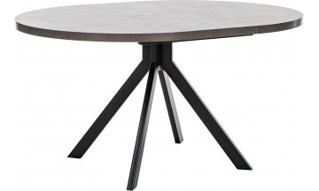 Стол деревянный обеденный Таун камень темный / черный