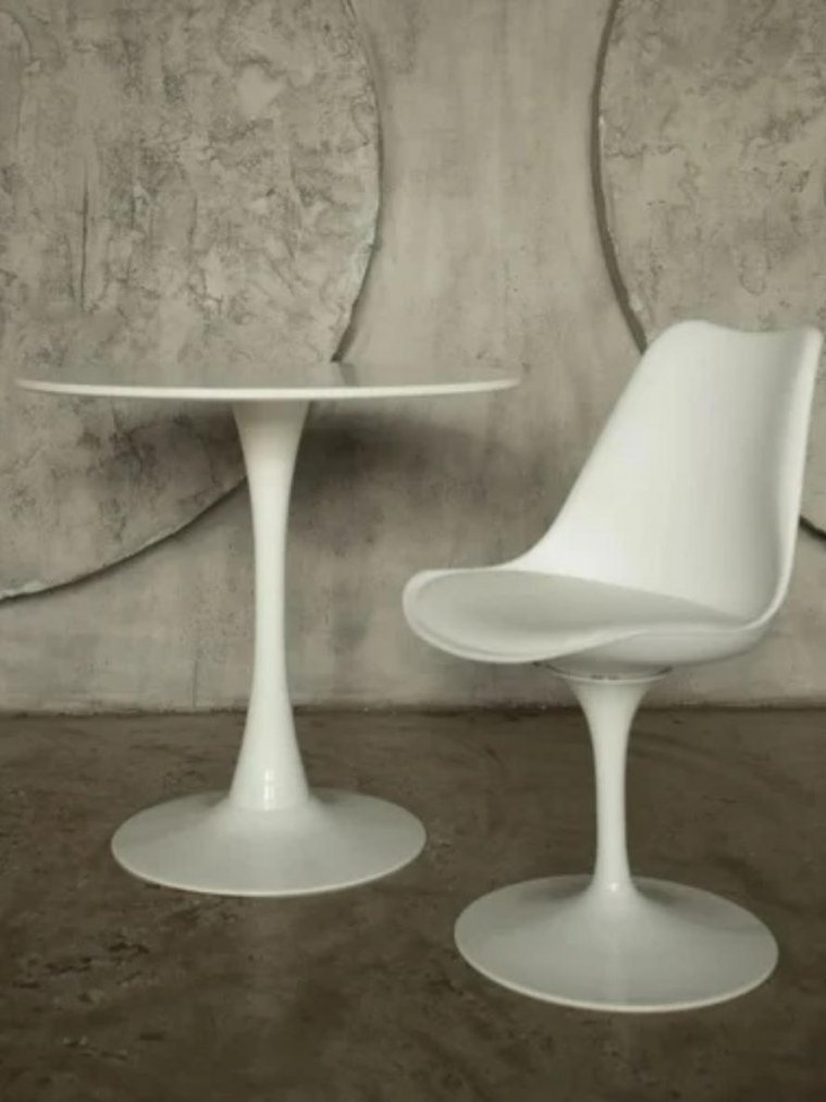 Деревянный стол Rose 80 белый