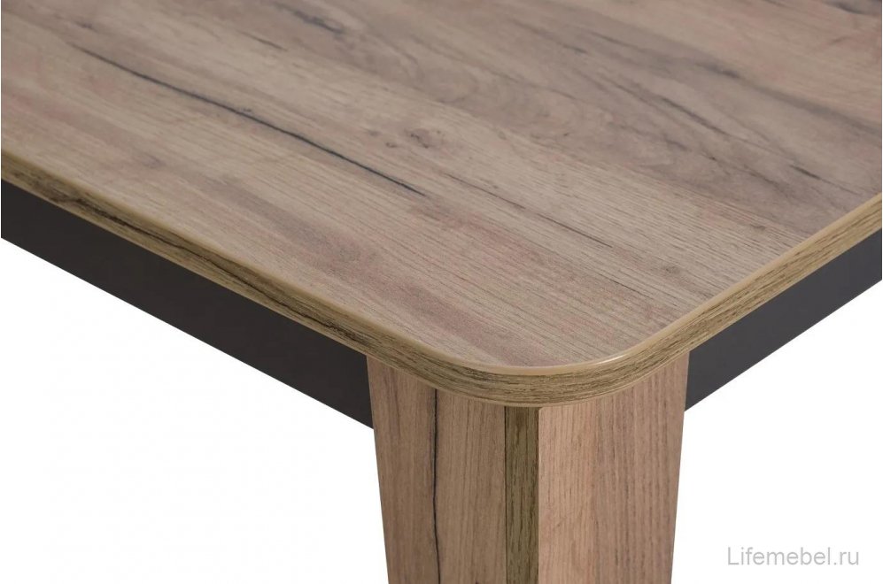 Деревянный стол Edwin дуб вотан / вольфрам