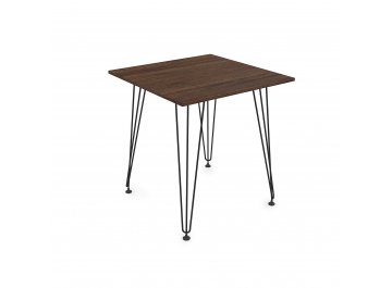 Обеденный стол ELEGANT брауни/черный