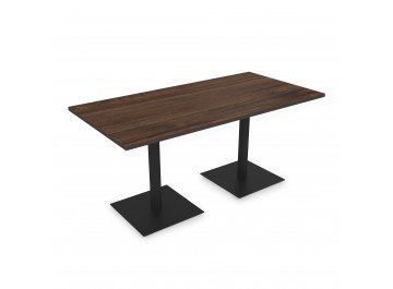 Обеденный стол EXTEND-120 брауни/черный