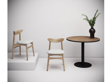 Обеденный стол RADIUS белый/черный