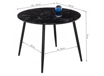 Стеклянный стол Кловис