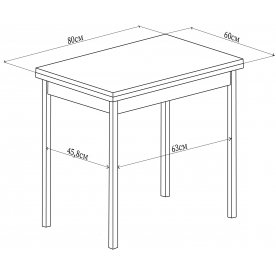 Стеклянный стол Чинзано М-2 БЛ ст-БЛ 02