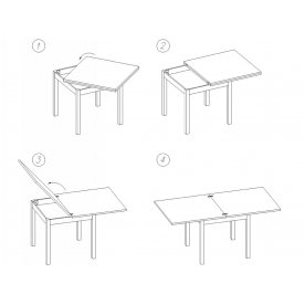 Стеклянный стол Чинзано М-2 БЛ ст-БЛ 02