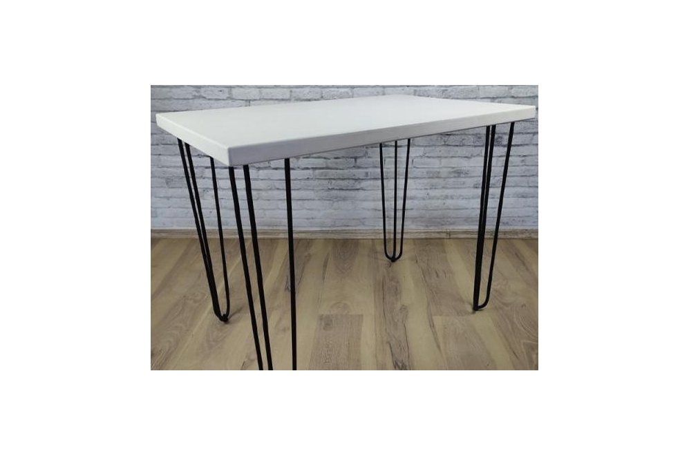 Деревянный стол Loft 120x80 белый