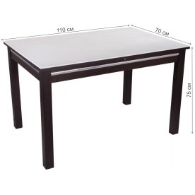 Стол Бета КМ венге / камень 04 / ножка 08 венге