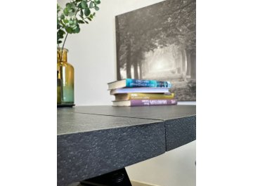 Обеденный стол KENNER DR1100 черный/сланец черный