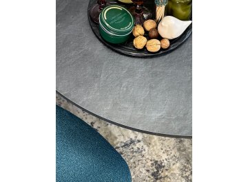 Обеденный стол DR1100 черный/сланец черный