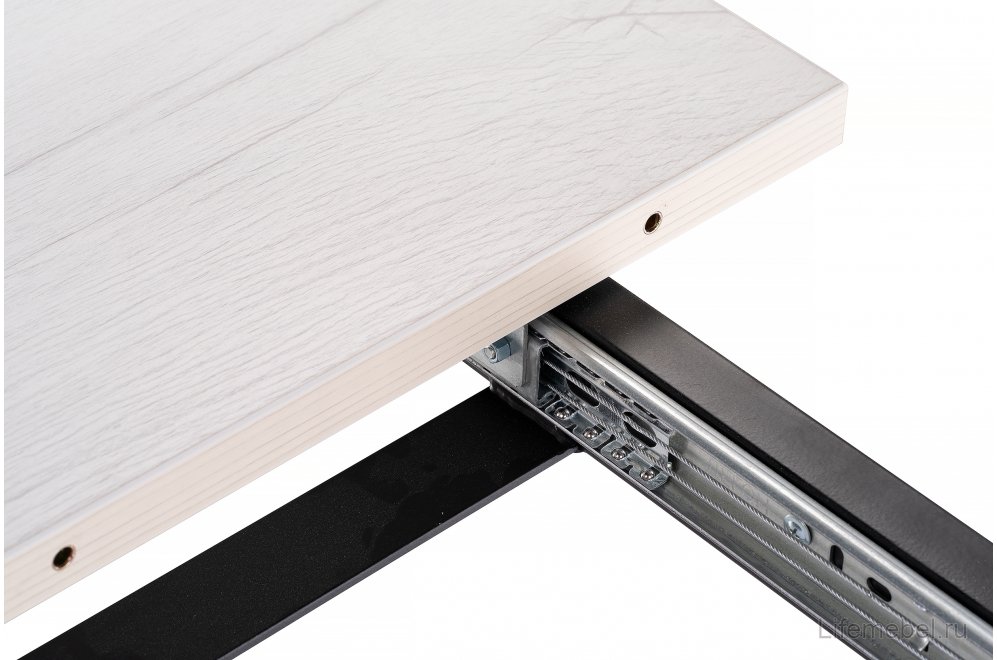 Стол раскладной Колон Лофт 120 25 мм юта / черный матовый