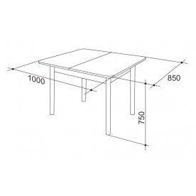 Стол Квартет 2 мадейра
