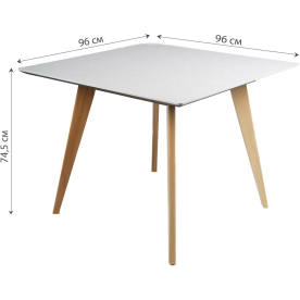 Деревянный стол Лунд 960х960