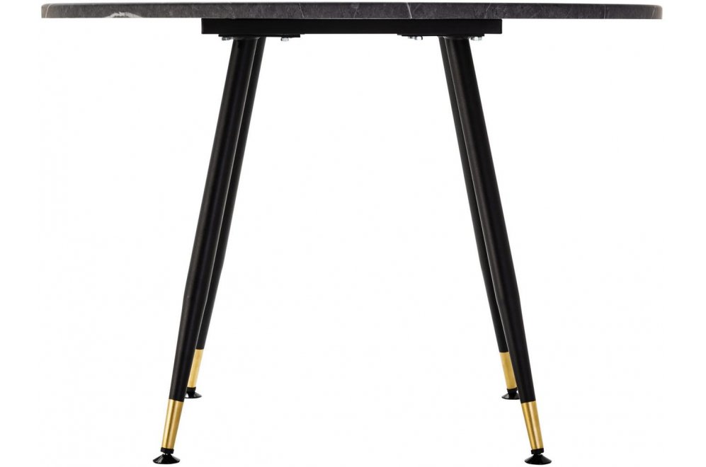 Деревянный стол Месси d110 мрамор графит