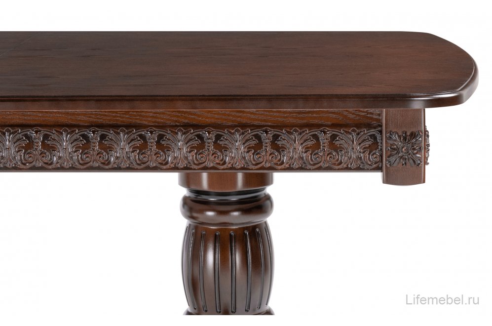 Деревянный стол Морнит 180(240)х100 орех темный / орех