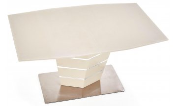 Стеклянный стол Sorento 140-180/80/76 шампань матовый / шампань матовый