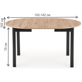 Деревянный стол Dante 102-142/102/75