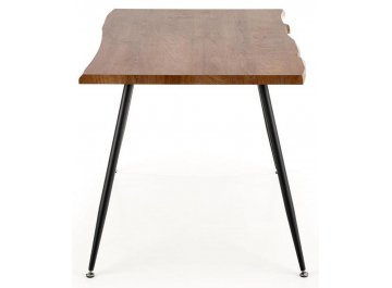 Обеденный стол Larson 120/80/77 дуб натуральный / черный