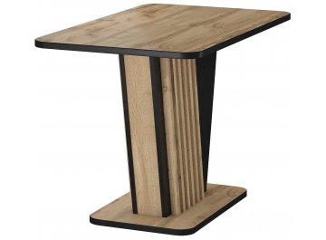 Складной стол Nevio 125-170/75/76 дуб артизан / черный