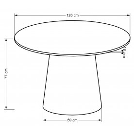 Деревянный стол Ginter 120/77