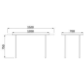 Стеклянный стол Фин
