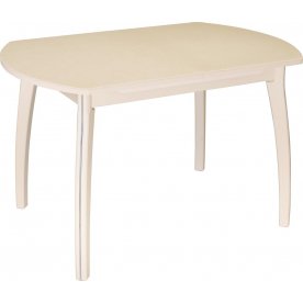 Стол Реал ПО КМ крем / камень 06 / ножка 07 крем