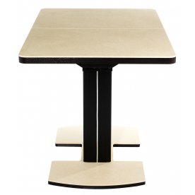 Стол Реал ПР КМ венге / камень 06 / ножка 05 венге/крем камень 06