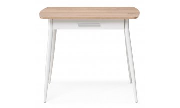 Деревянный стол Ревари эврика / белый