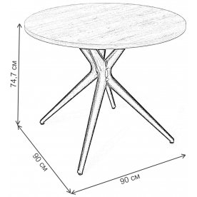 Деревянный стол SHT-TU30/90