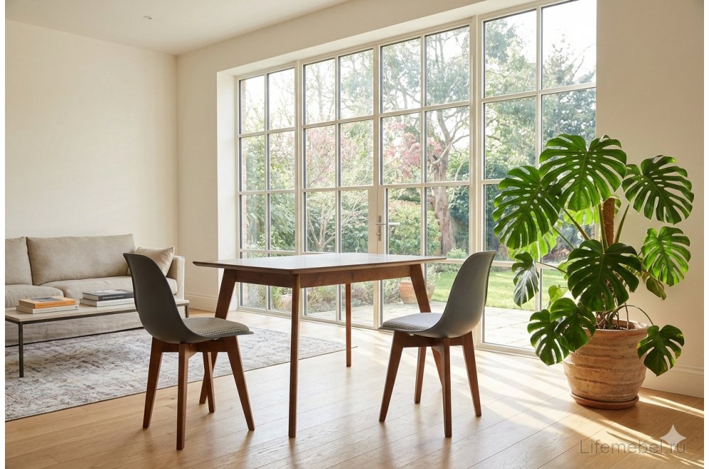 Деревянный стол Сканди 120 орех