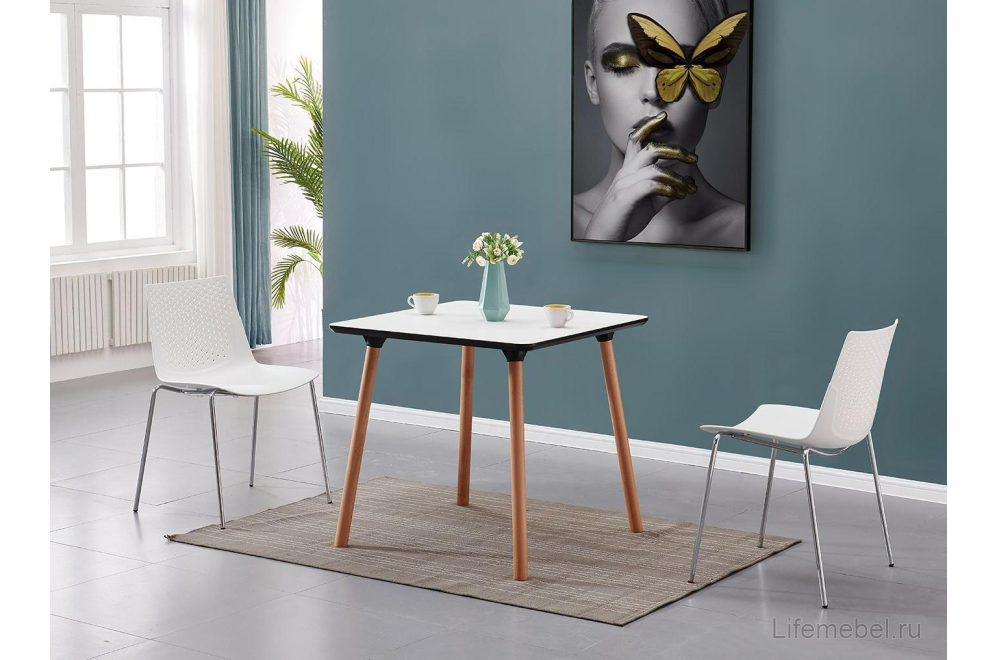 Деревянный стол PW-036 белый