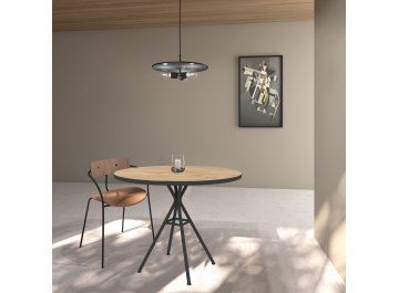 Обеденный стол VERONA NEW graphit/черный