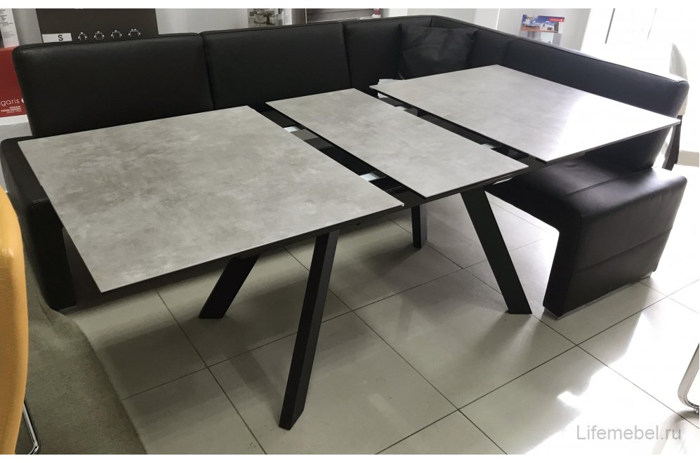 Стол Bridge 150 серо-бежевая керамика