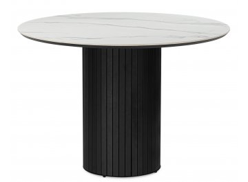 Стеклянный стол Гравент patagonoa bianco repose / черный