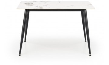 Керамический стол Halmar Emilio 120 белый агломерат