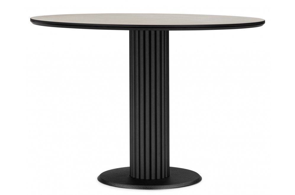 Керамический стол Кэмерон 110 krater perla repose / черный