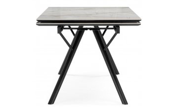 Керамический стол Ворен 180(240)x90 calacatta gold / черный