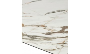 Керамический стол Chiavari 220 итальянская керамика rонтрастный мрамор матовый KL-188 / шампань