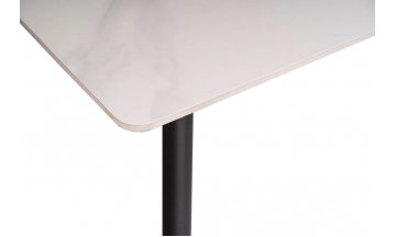Керамический стол Rion 130 белый / черный