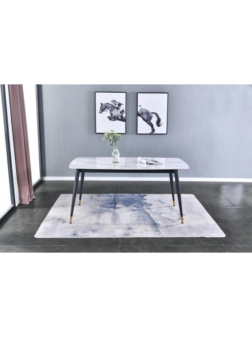 Стол Рио 140 см белый мрамор