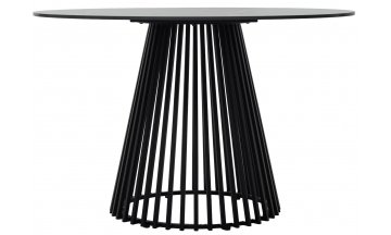 Керамический стол Terni 120 керамика черный мрамор матовый matt black marble solid ceramic / черный