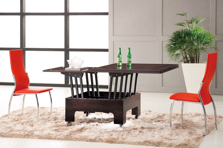 Обеденная группа стол трансформер B2202 венге и 4 стула 2368