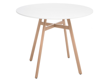 Обеденный стол Номиа 90 white / wood