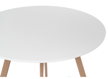 Обеденный стол Номиа 90 white / wood